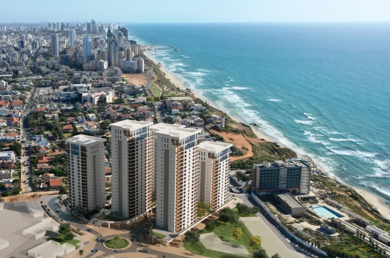 3-room apartment for rent with sea view Briga Blue Bay in Netanya