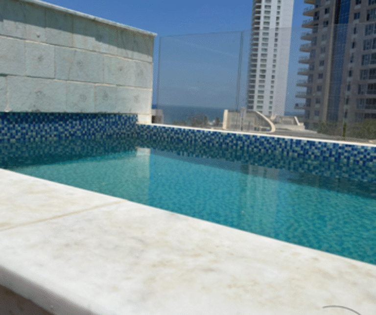 Rooftop pool with Mediterranean sea view – Nat-600 cottage