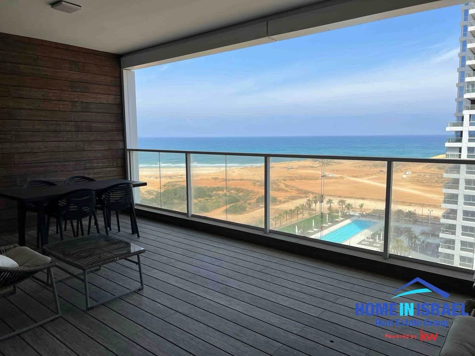 Spacious balcony with sea view from Briga Towers apartment